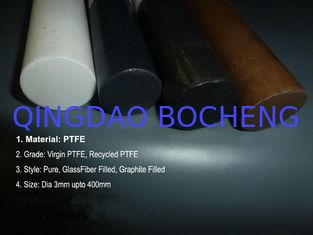 China Grafite/grânulos de vidro do carbono de Rod do Teflon de bronze da fibra PTFE enchidos fornecedor